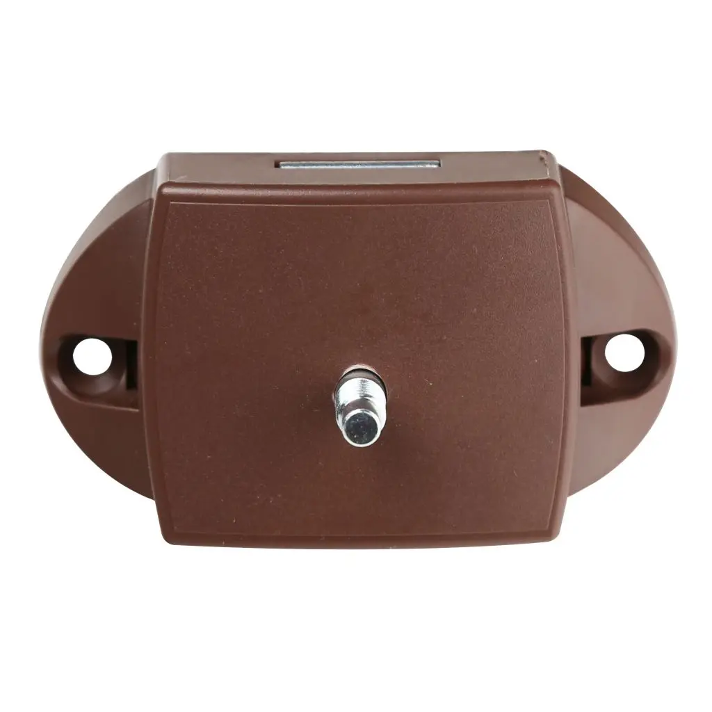 FAWO bar lock push lock, brown for caravan bathroom doors