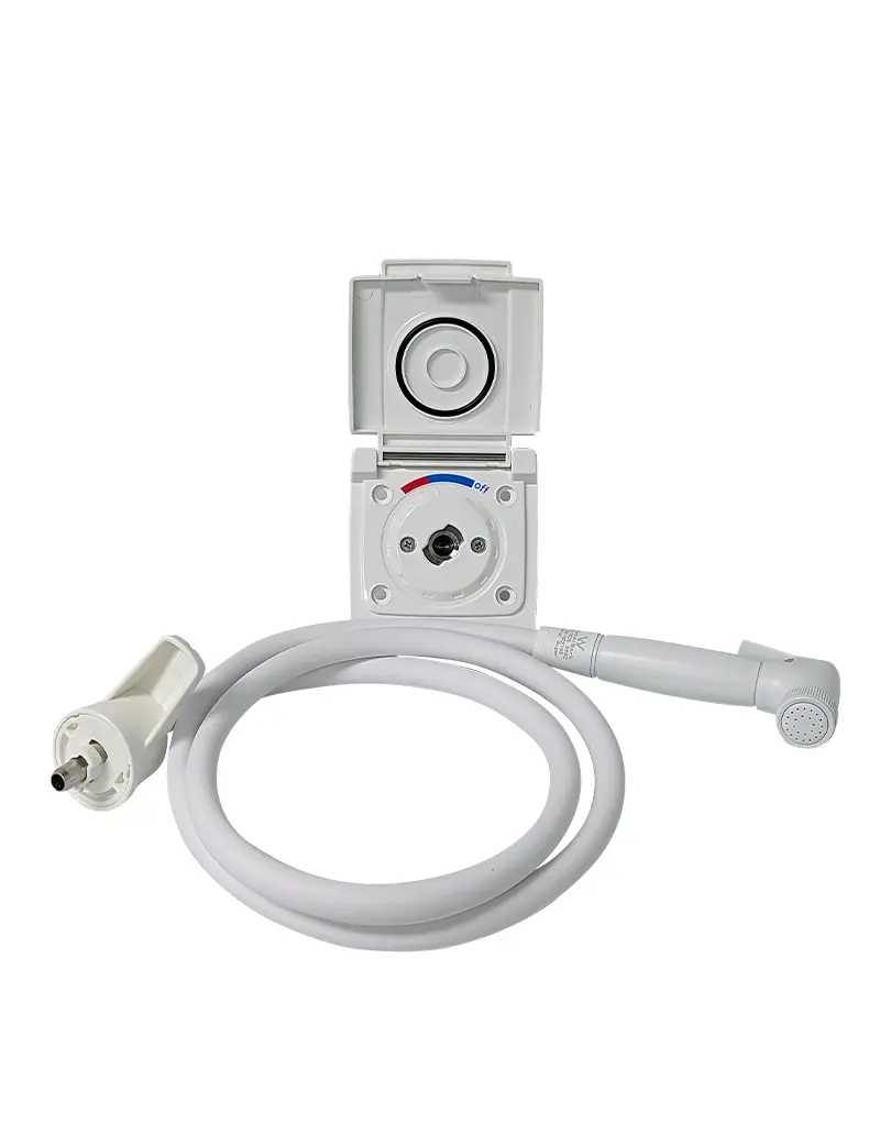 Coast RV External Camper Shower White with 1.5m Hose