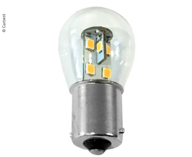 LED bulb BA15S, 0.7 W, 60 Lumen, warm white